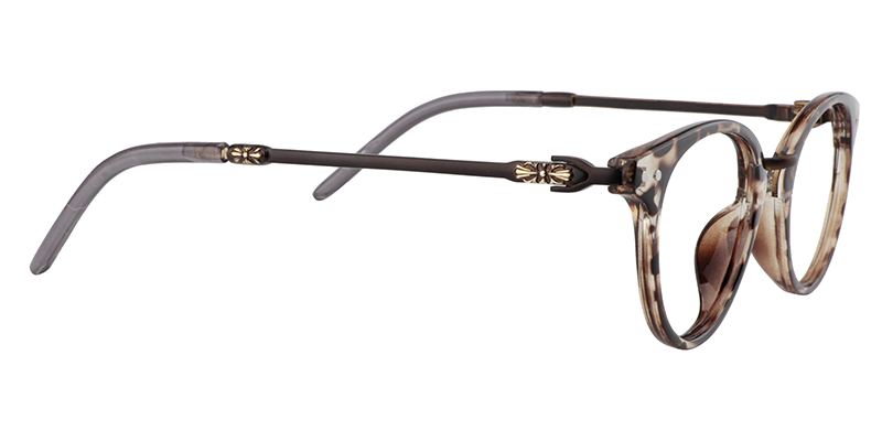Round Dark Tortoise Glasses | Zeelool Eyeglasses4