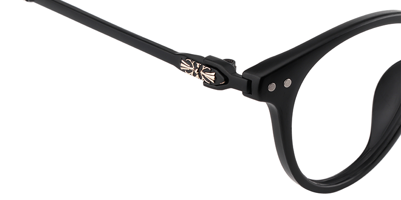 Round Black Glasses | Zeelool Eyeglasses5