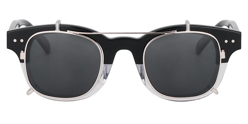 Clip-On Black-Clear Sunglasses | Zeelool Sunglasses2