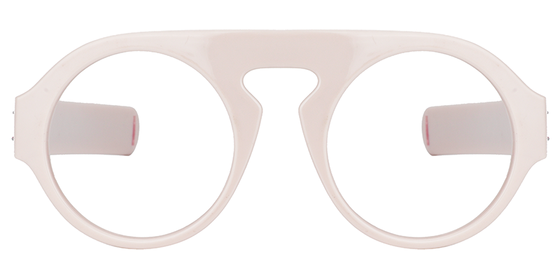 Round Creamy Glasses | Zeelool Glasses0