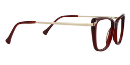 Geraldine Cat Eye Red Glasses3