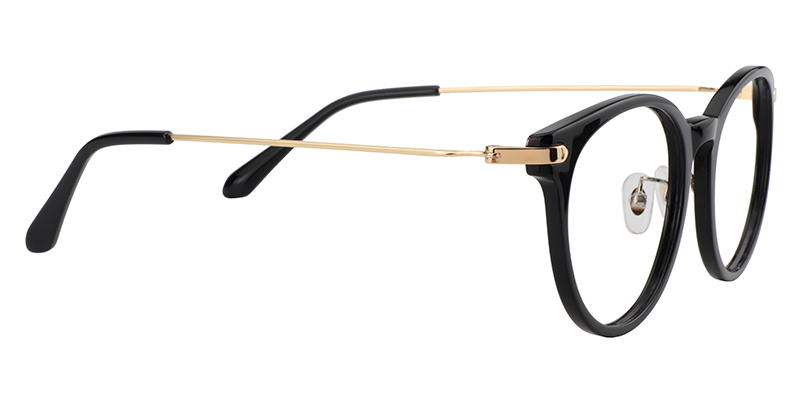 Round Black Glasses | Zeelool Eyeglass Frames4