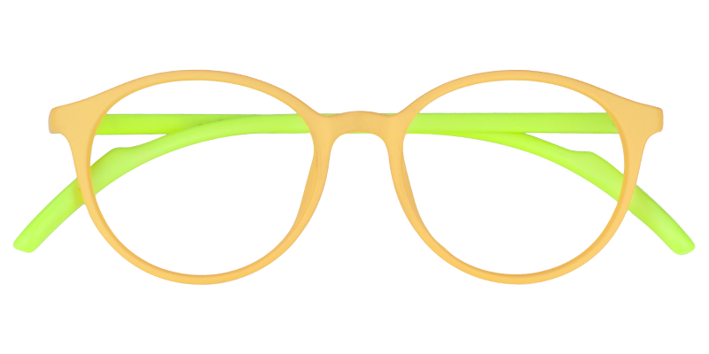 Round Yellow Glasses | Zeelool Eyeglasses1