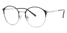 Jared Round Black-Silver Glasses2