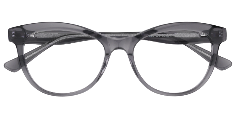 Cateye Gray Glasses | Zeelool Eyeglasses1