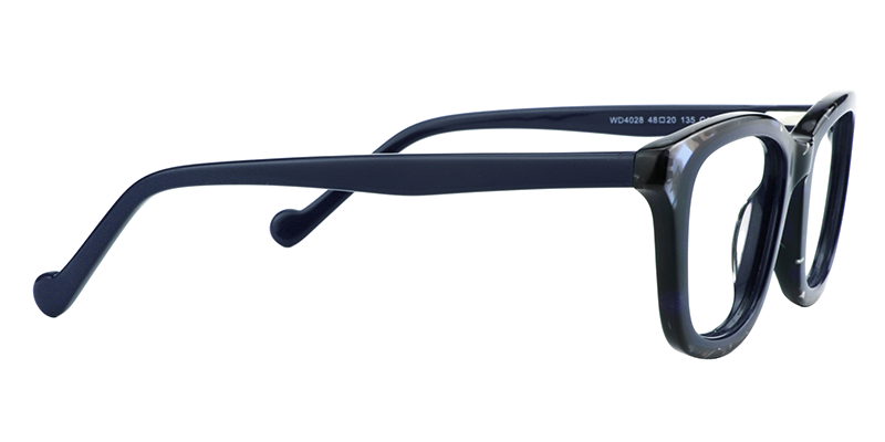 Rectangle Dark Blue Glasses4
