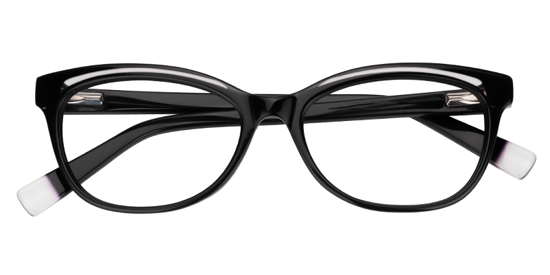 Oval Black Glasses1