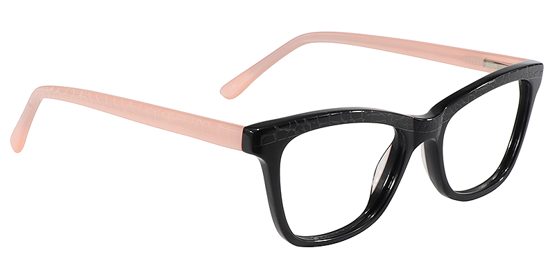 Rectangle Black Glasses | Zeelool Eyeglass Frames3