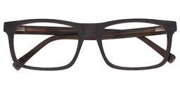 Absalom Rectangle Brown Glasses 1