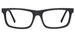 Absalom Black Rectangle Glasses 0