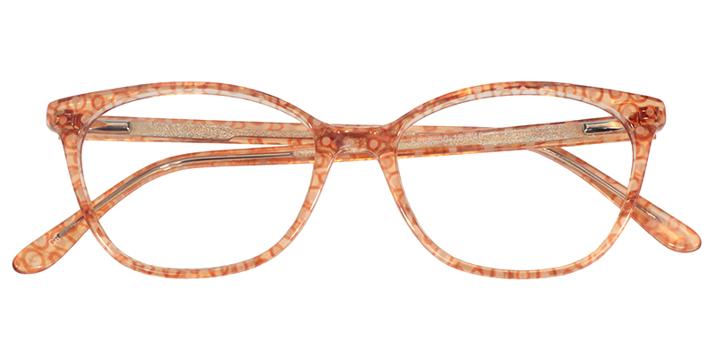 Sandra Rectangle Living Coral Glasses| Zeelool Eyeglass Frames1