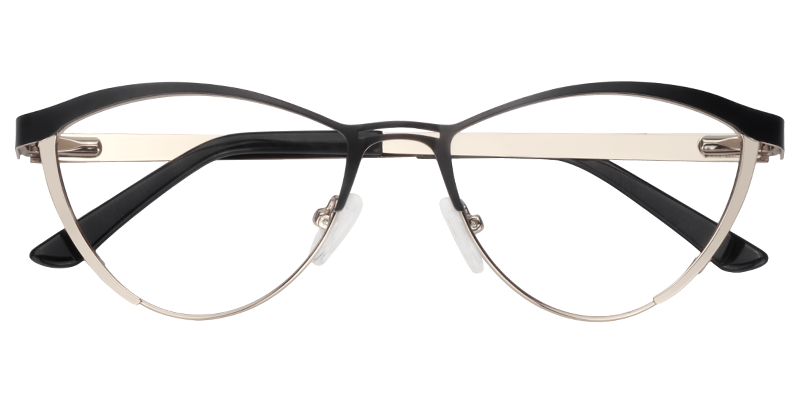 Browline Black Glasses | Zeelool Eyeglasses1