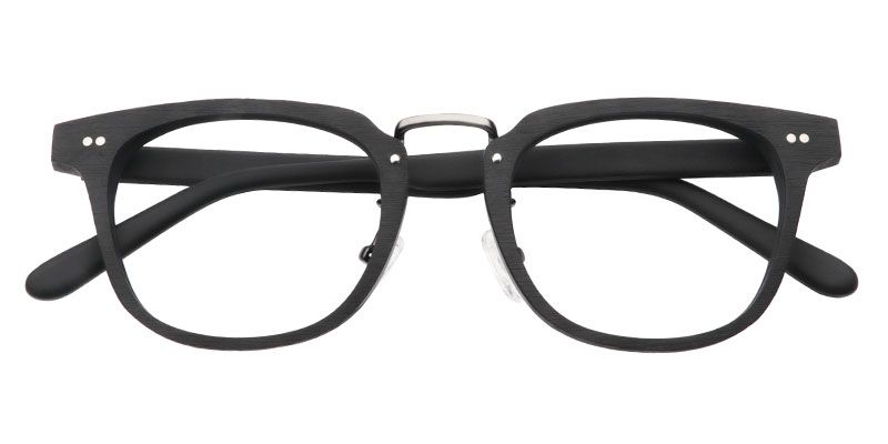 Rectangle Black Glasses | Zeelool Optical1
