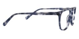 Cynthia Rectangle Blue Tortoise Glasses 5