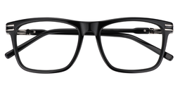 Slater Rectangle Black Glasses1