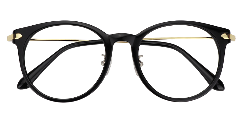 Round Black Glasses | Zeelool Eyeglass Frames1