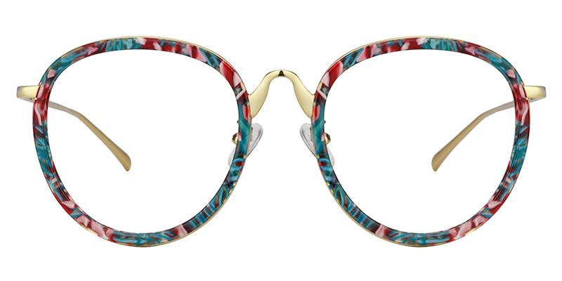 Round Floral Glasses | Zeelool Eyeglasses0