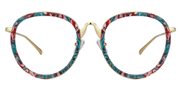 Flavia Round Floral Glasses0