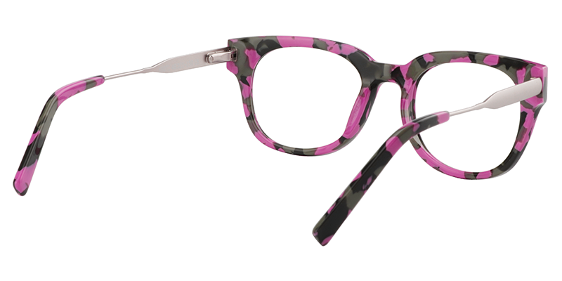 Round Bright Pink Glasses5