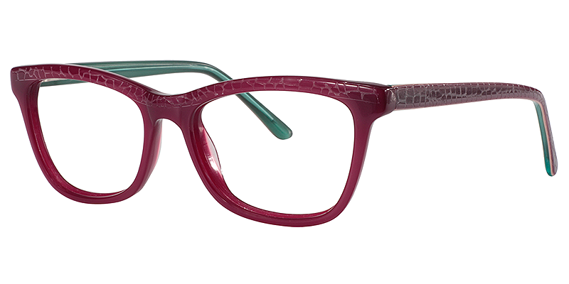 Rectangle Red Glasses | Zeelool Eyeglass Frames2