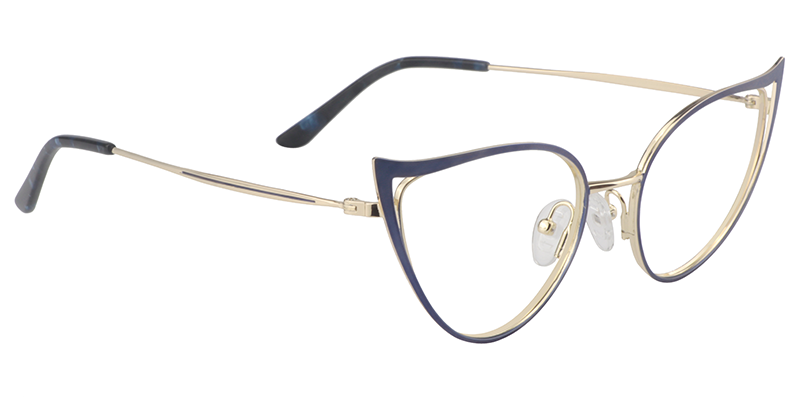 Blue Cateye Glasses | Zeelool Eyeglass Frames3