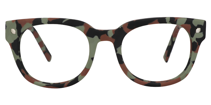 Round Green Glasses0