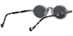 Abbott Round Gray Sunglasses5