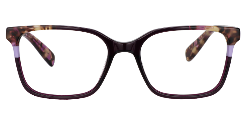 Rectangle Purple Glasses0