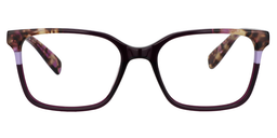 Joanna Rectangle Purple Glasses0