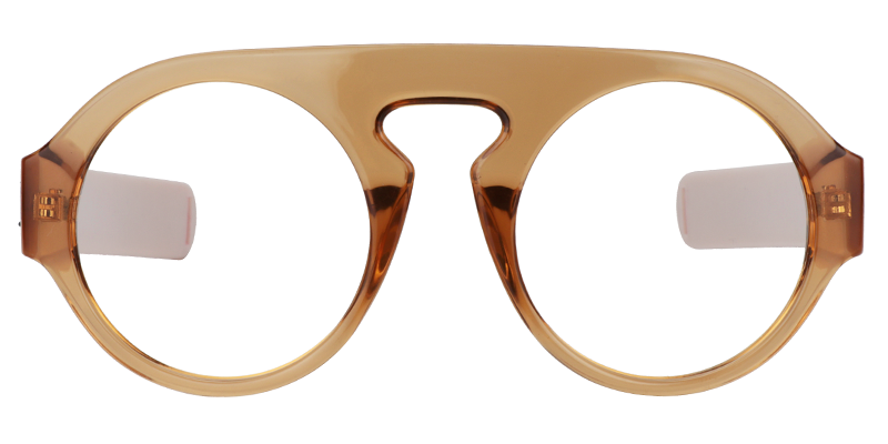 Round Beige Glasses | Zeelool Glasses0