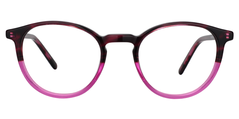 Round Bright Pink Glasses | Zeelool Eyeglasses Online0