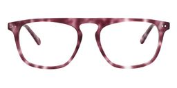 Cynthia Rectangle Pink Tortoise Glasses 0