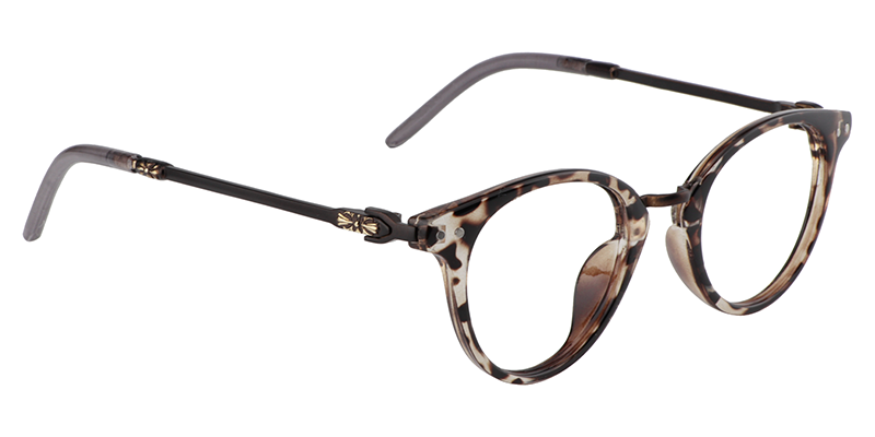Round Dark Tortoise Glasses | Zeelool Eyeglasses3