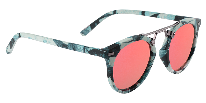 Round Blue Floral Sunglasses | Zeelool Sunglass Frames4