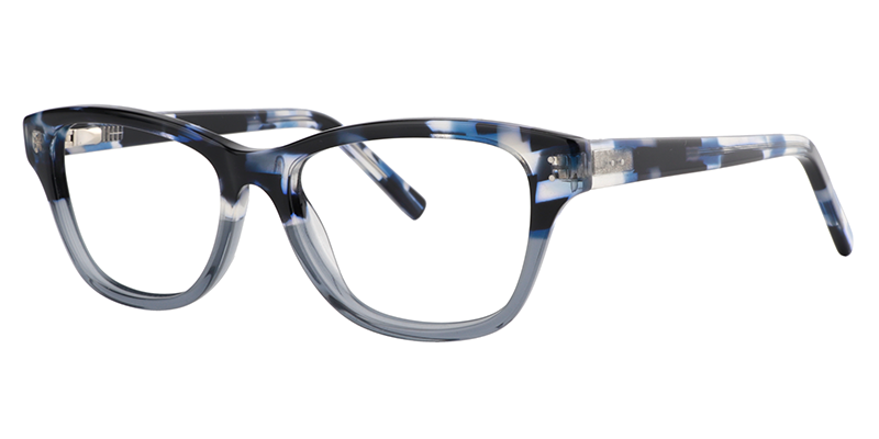 Rectangle Blue-Black Glasses | Zeelool Frames Online2