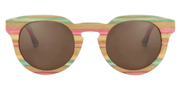 Juanita Round Brown Sunglasses0