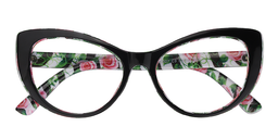 Ishara Cateye Black Glasses1