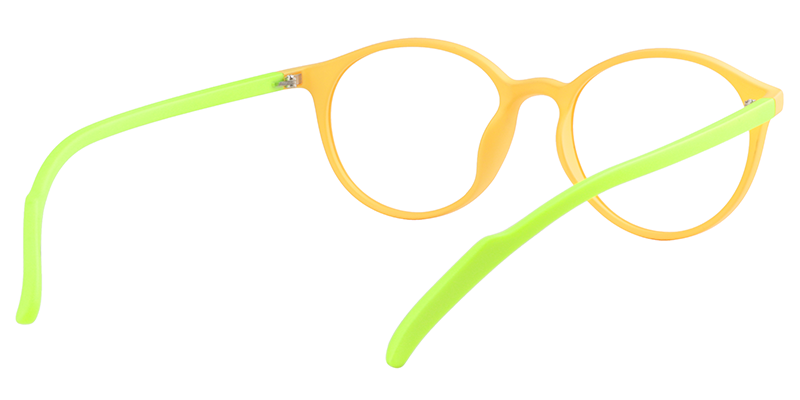 Round Yellow Glasses | Zeelool Eyeglasses5