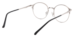 Jared Round Black-Silver Glasses5