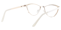 Roxanne Browline White Glasses5