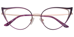 Phoenix Cateye Purple Glasses2