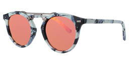 Dante Round Blue Floral Sunglasses2