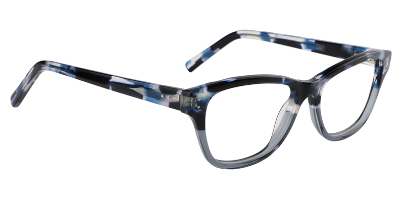 Rectangle Blue-Black Glasses | Zeelool Frames Online3