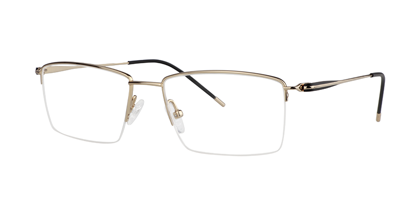 Rectangle Gold Glasses | Zeelool Eyeglasses Online2