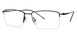 Baber Rectangle Black Glasses2