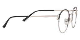 Jared Round Black-Silver Glasses4