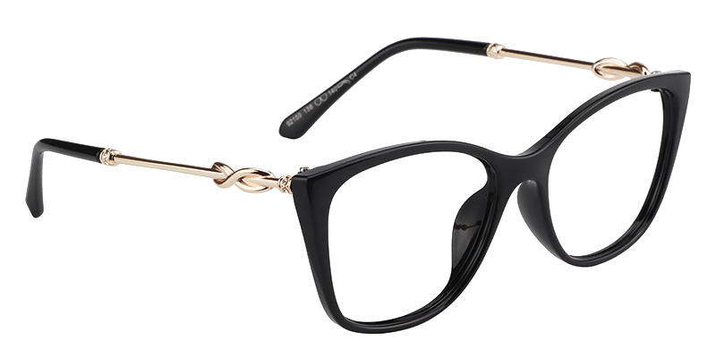 Cateye Black Glasses3