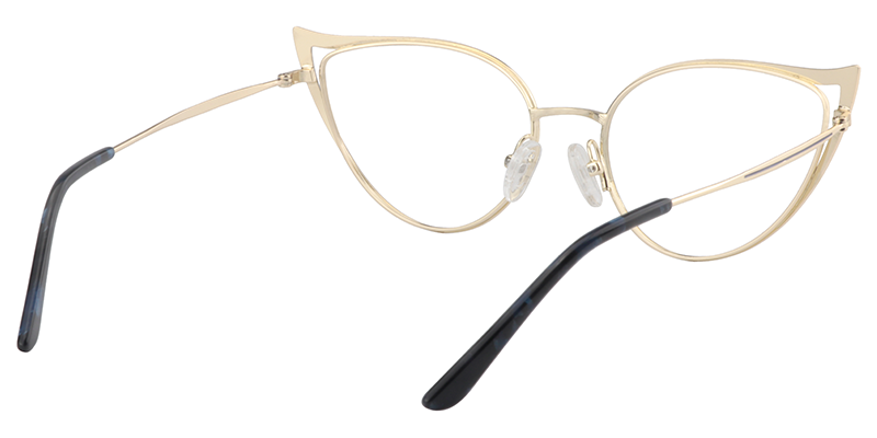 Blue Cateye Glasses | Zeelool Eyeglass Frames6