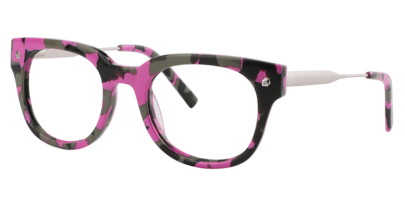 Round Bright Pink Glasses2