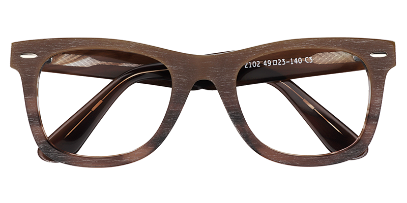 Rectangle Brown Glasses1